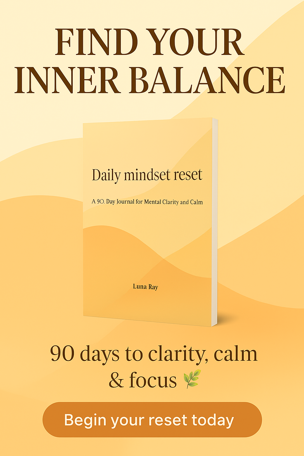 Daily Mindset Reset Journal Cover